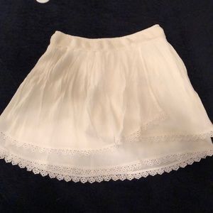 White boho skirt